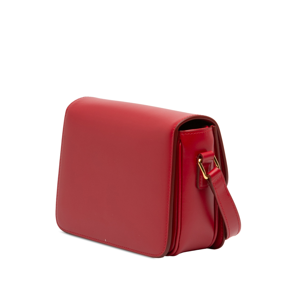 Pre-Loved Celine Teen Shiny Calfskin Triomphe Crossbody - Picture 2 of 11